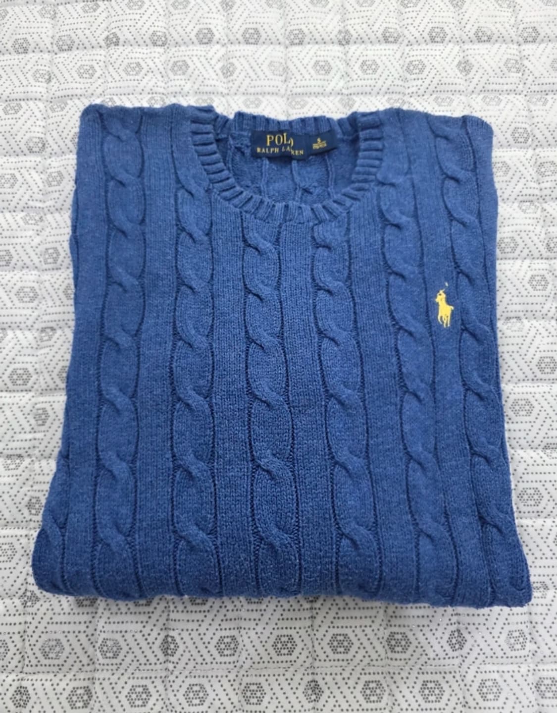 폴로 랄프로렌 케이블 니트 블루 ~66 상품이미지2