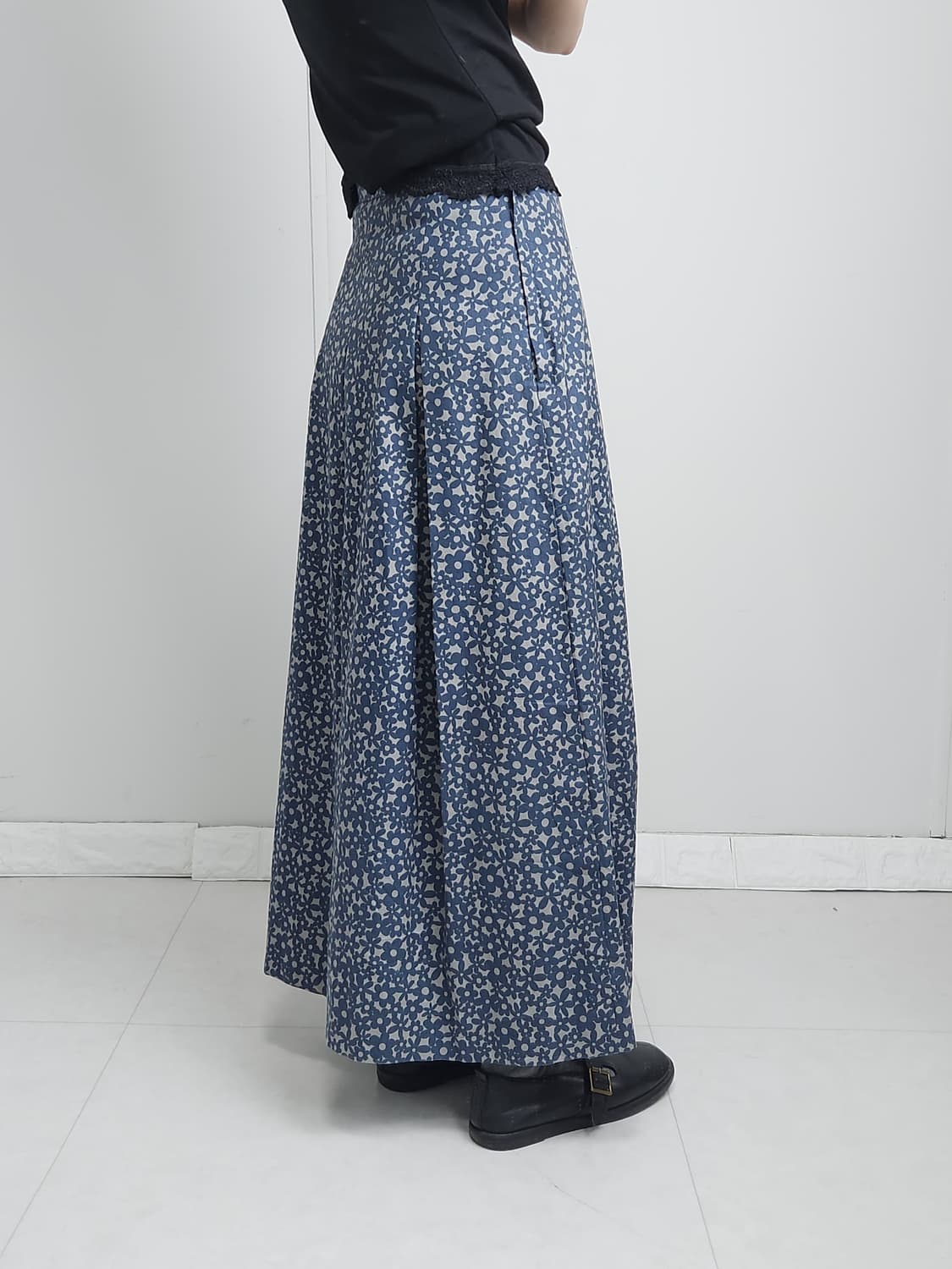 폴로럴 롱 스커트 상품이미지4