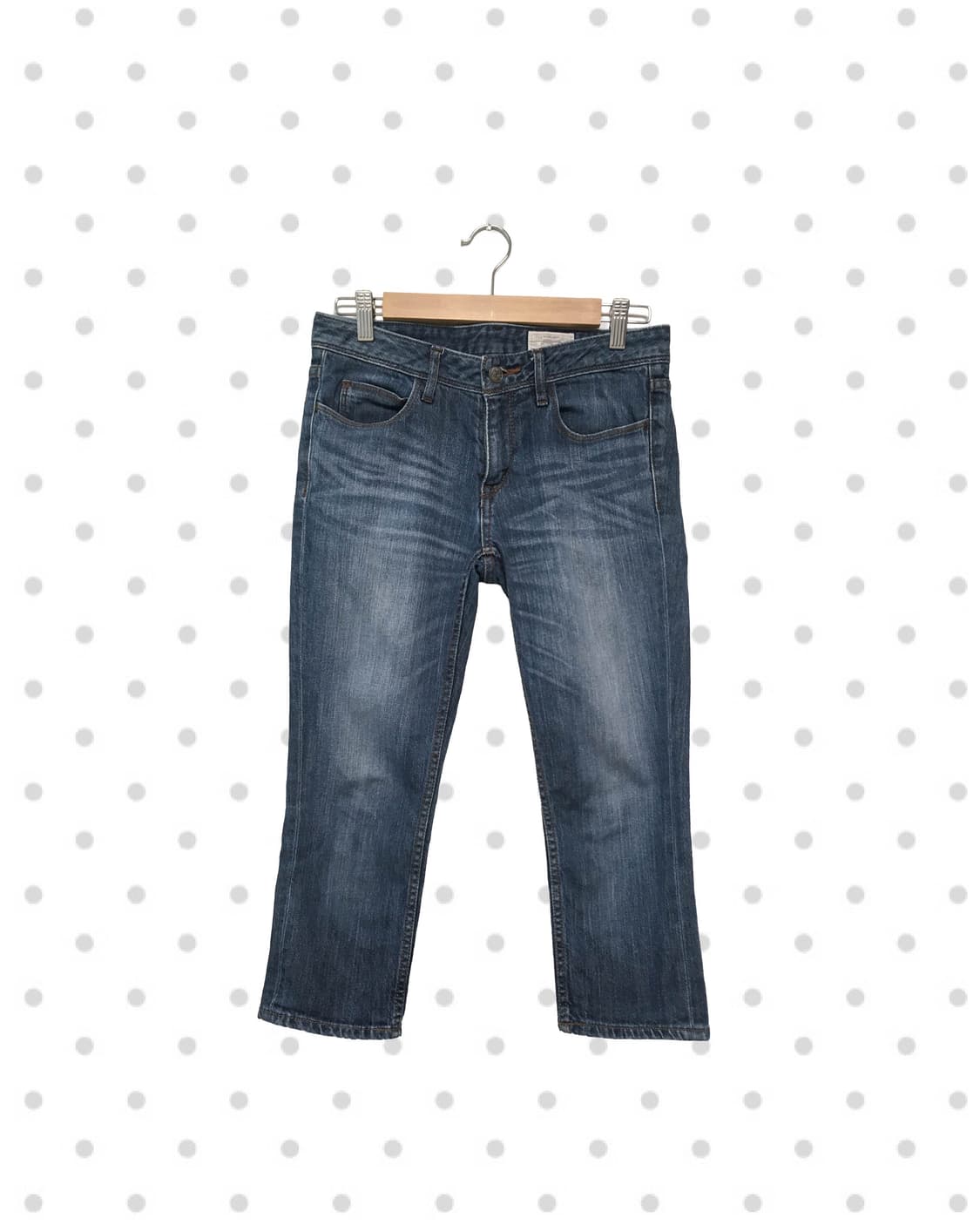 vintage cropped denim pants medium blue 상품이미지1