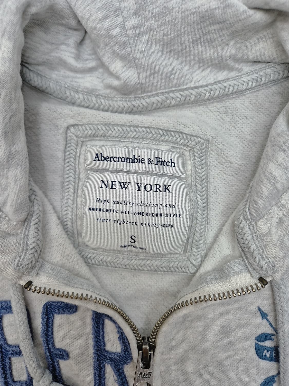 [S]<아베크롬비>그레이 후드 집업 상품이미지2