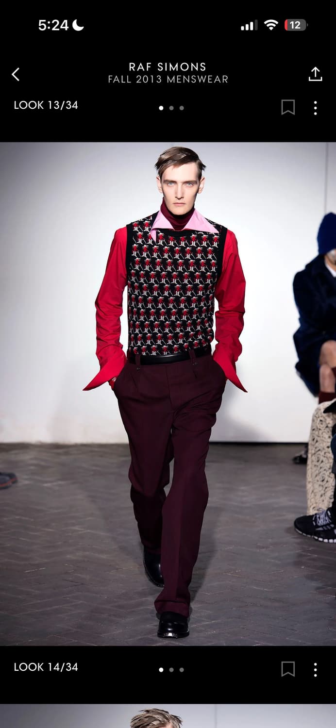 라프시몬스 12fw 카라 셔츠 상품이미지1