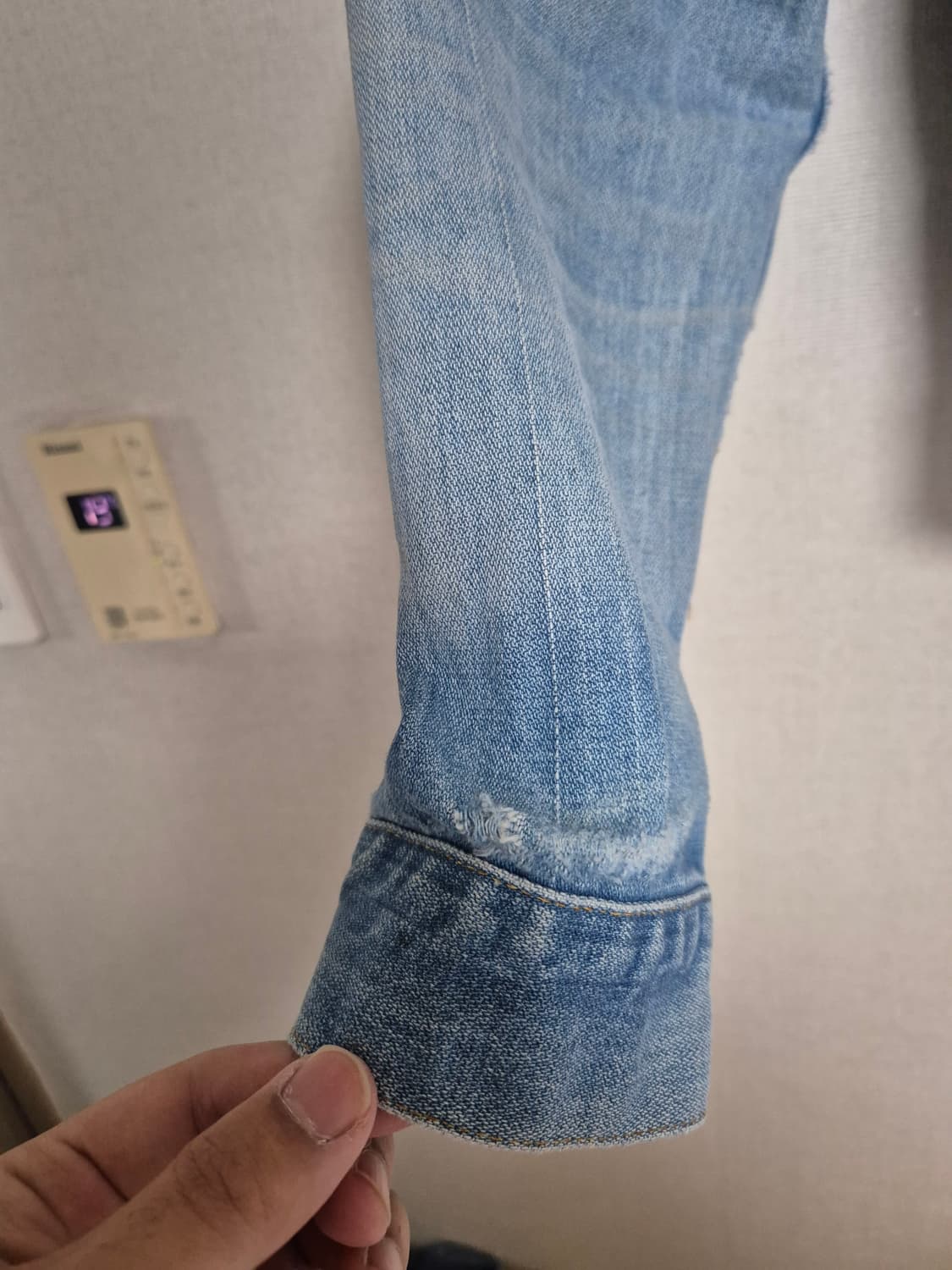 60-70s made in USA 랭글러 124mj 셀비지 데님자켓 상품이미지4