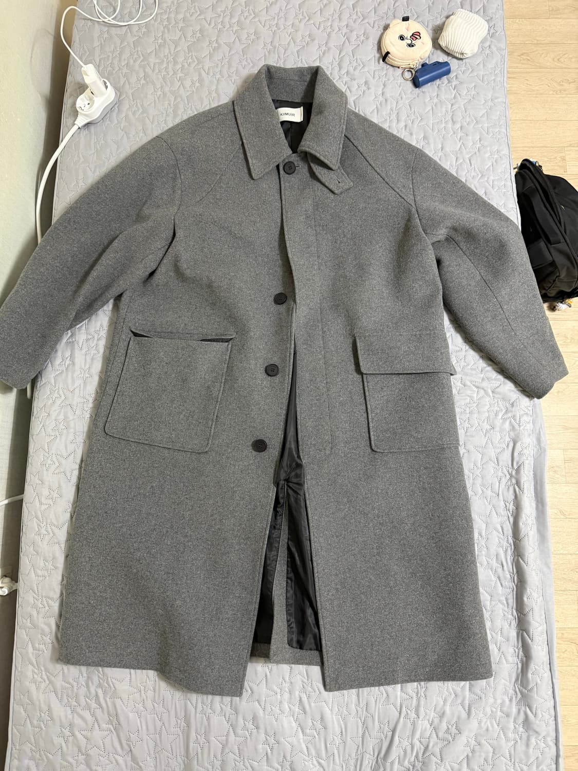 키뮤어 발마칸 코트 그레이 L 상품이미지1