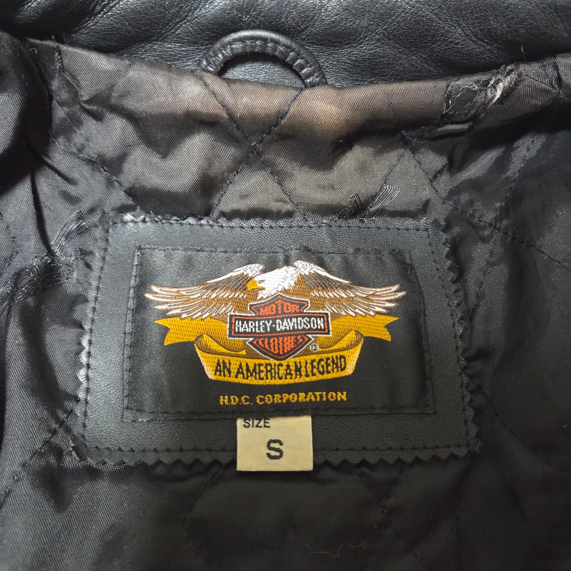 [S]90s 할리데이비슨 소가죽 싱글가죽자켓  싱글라이더 상품이미지5