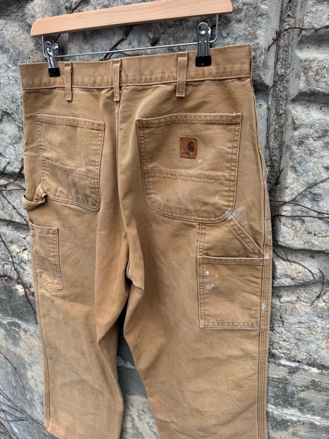 칼하트 빈티지 b11 브라운 페이딩 카펜터 싱글니 워크 팬츠 32 상품이미지4