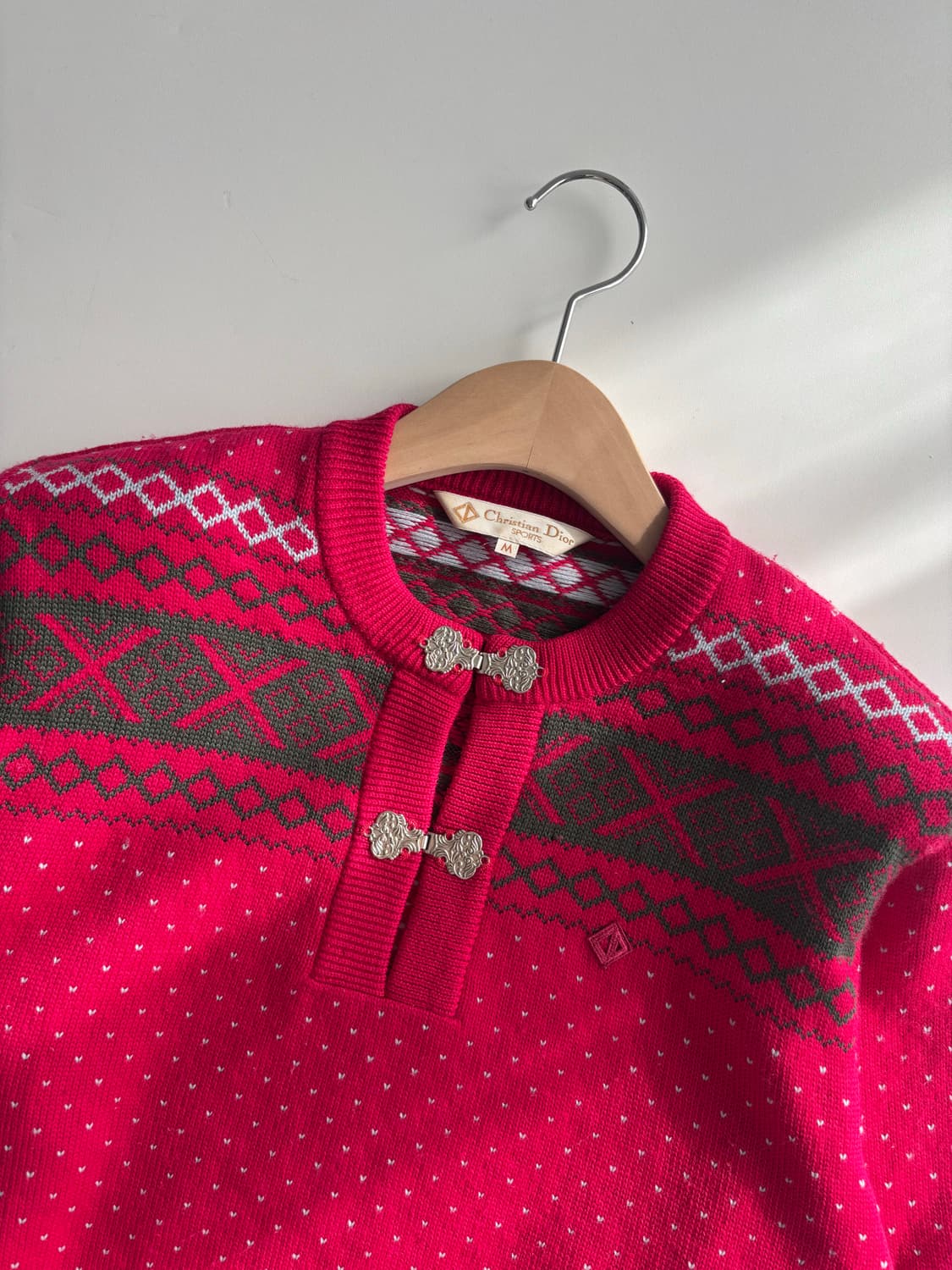 Christian Dior sports 디올 스포츠 핑크 노르딕 니트 상품이미지3