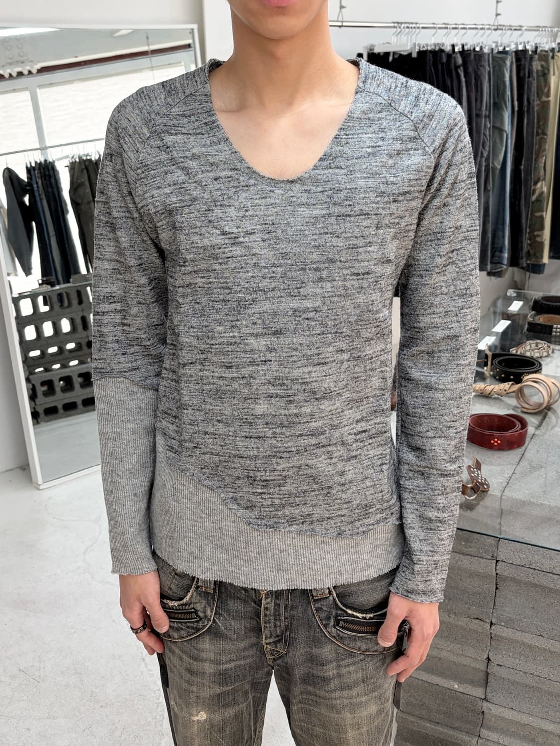 셀락 레이어드 패브릭 롱 슬리브 상품이미지1