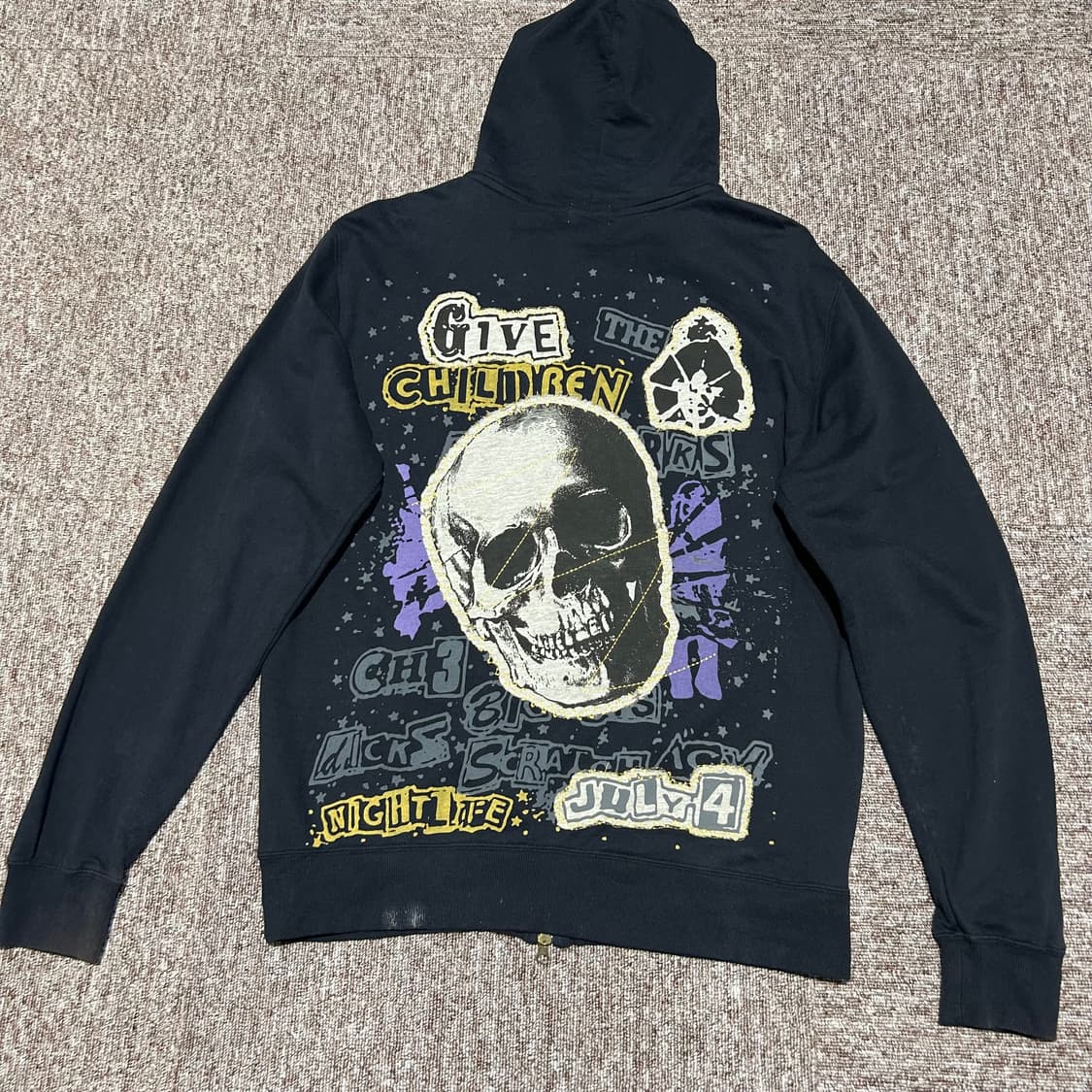 L) THOMAS HADY 락 펑크 후드 집업 2way 상품이미지5