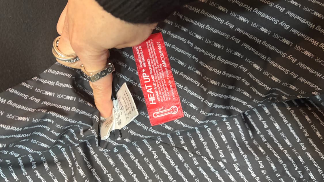 MMIC 엠엠아이씨 블랙 더블 브레스트 오버사이즈 코트 상품이미지3