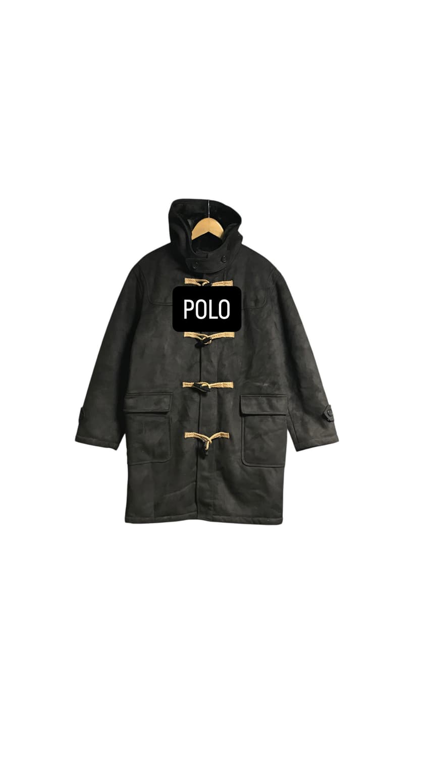 폴로 랄프로렌 90s 스웨이드 무스탕 더플코트 상품이미지1