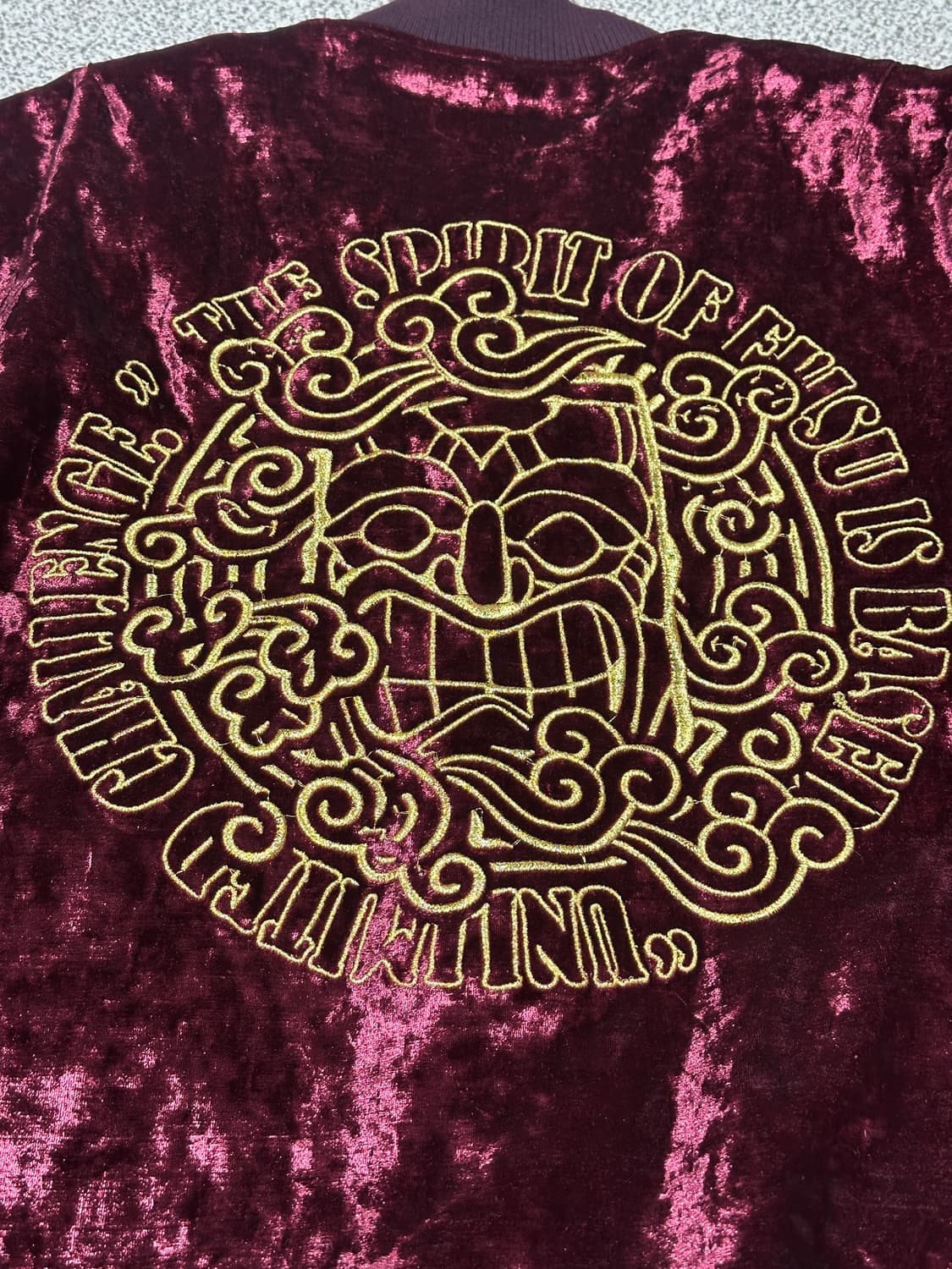 에비수 벨루어 엠브로이드 자켓 XL 상품이미지2