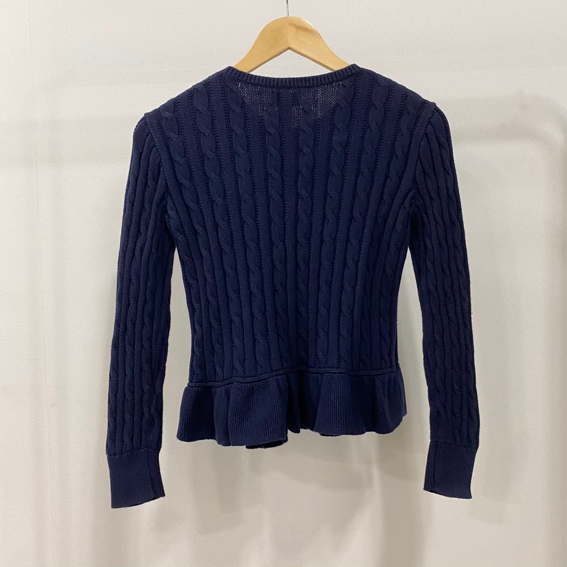 폴로 랄프로렌 QR신형 케이블 프릴 가디건 상품이미지2