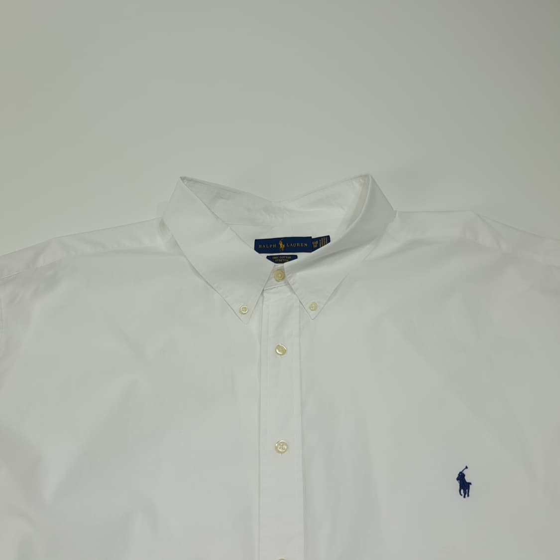 CL463 5XB 폴로 코튼 스트레치 화이트 버튼다운 셔츠 남방 상품이미지2