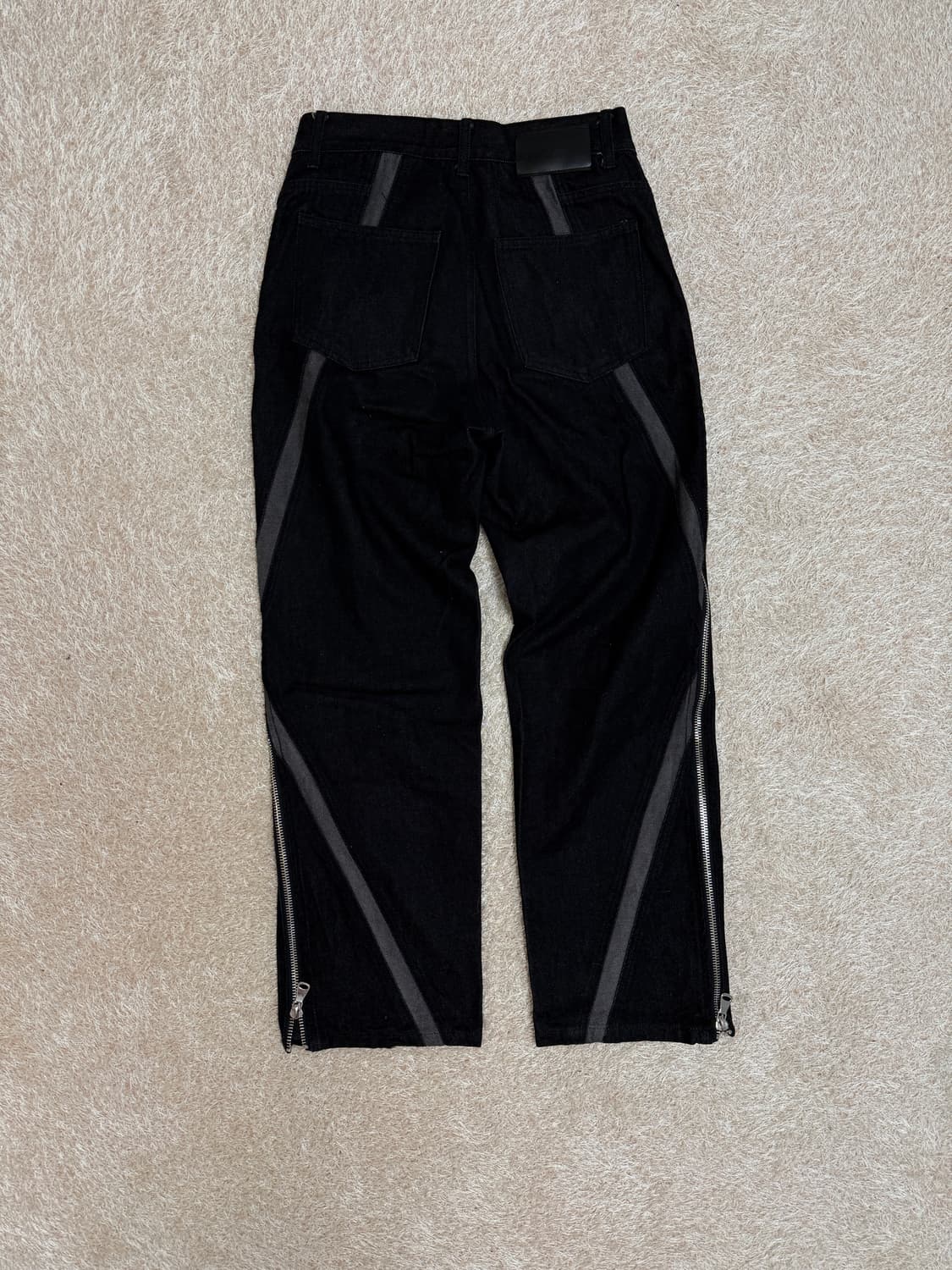 매스노운 오블리크 MS 지퍼 데님  M 상품이미지3