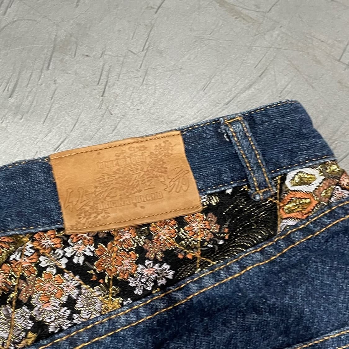 오리엔탈 데님 자수 반바지 상품이미지9