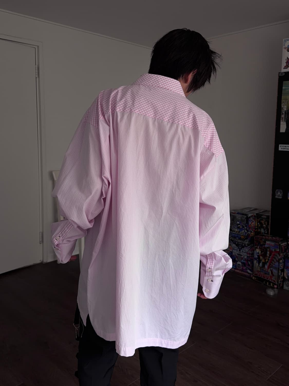 Richard Yoo 슈페리어 오버 패턴 믹스 셔츠 상품이미지7