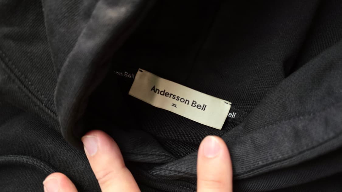 새상품) 앤더슨벨 레인보우 엠브로더리 후디  XL 판매 합니다. 상품이미지4