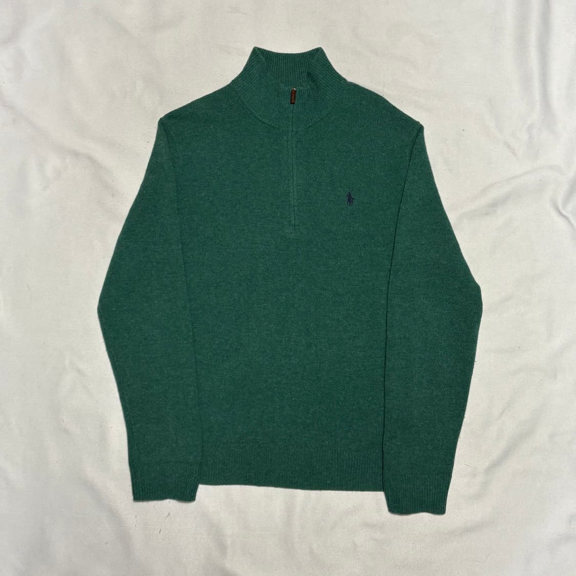 L 폴로랄프로렌 그린 반집업 울 니트 상품이미지2