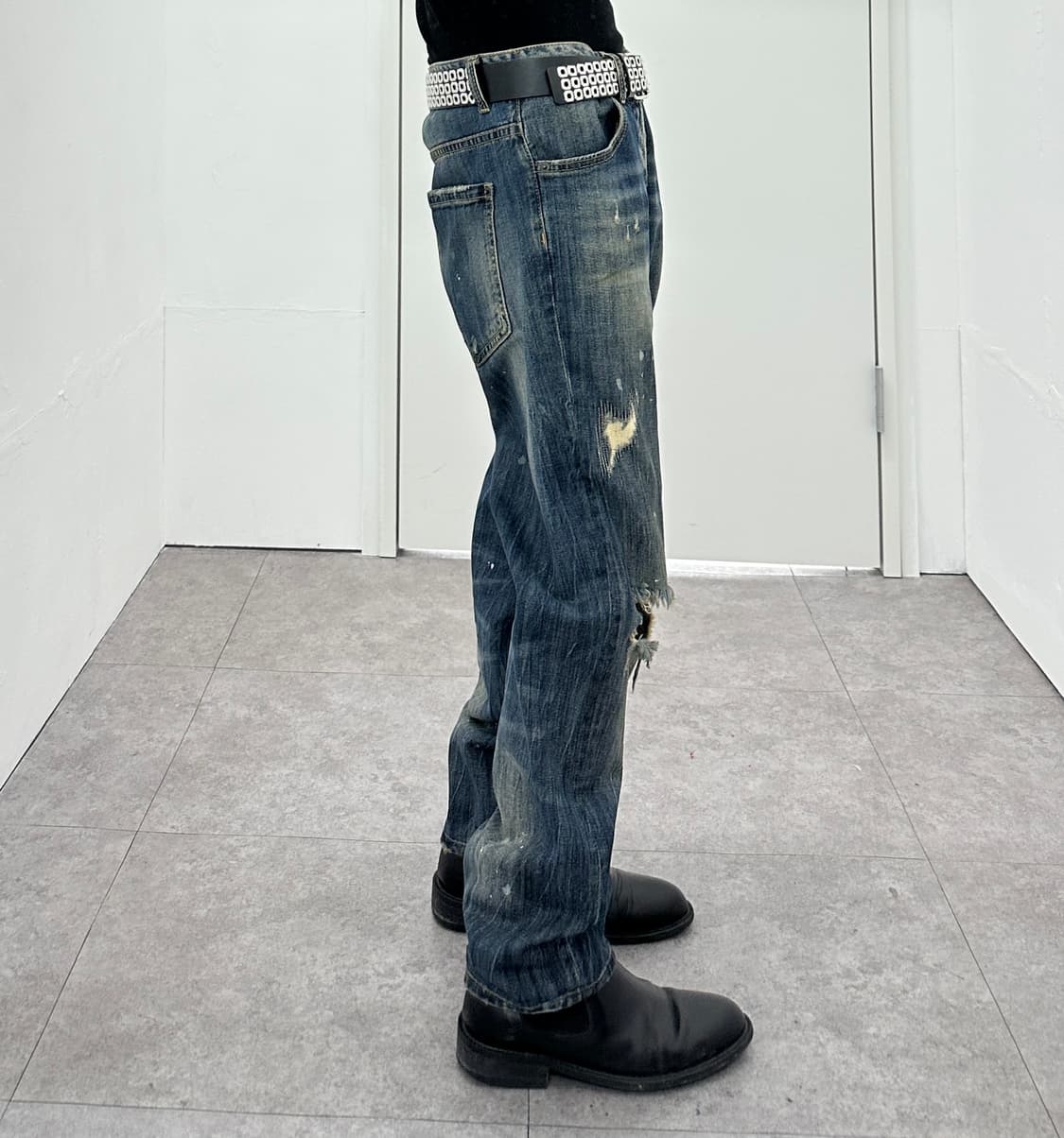 Dsquared2 Painted Patchwork Denim Pants 상품이미지2