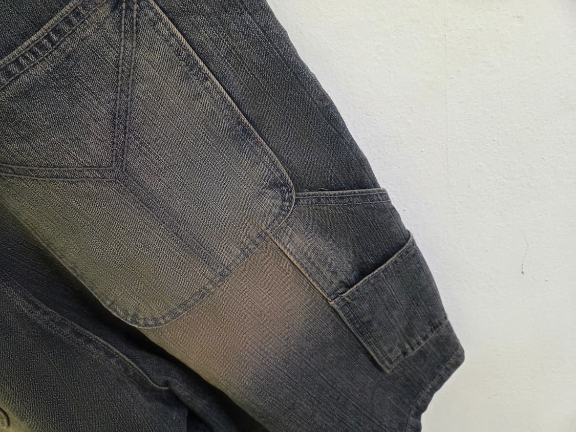 새거))OY 오픈야드 빈티지 워싱 데님 버뮤다 반바지 상품이미지5