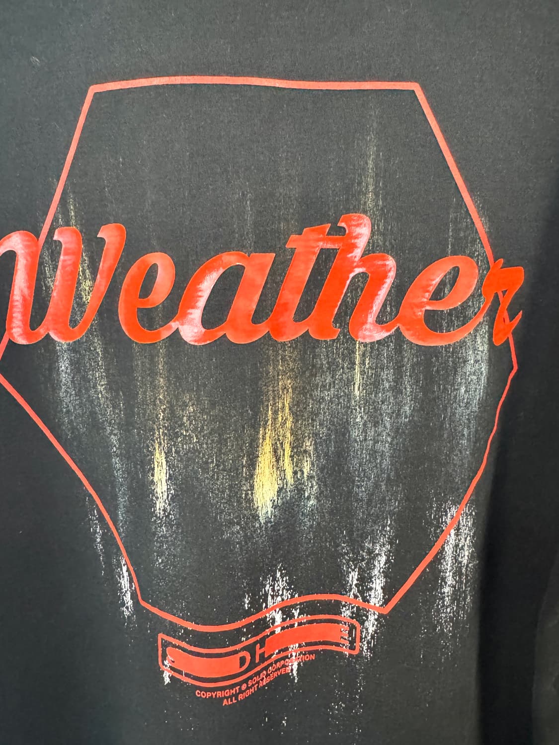 SOLID HOMME 솔리드옴므 WEATHER 그래픽 백로고 긴팔티셔츠  상품이미지4