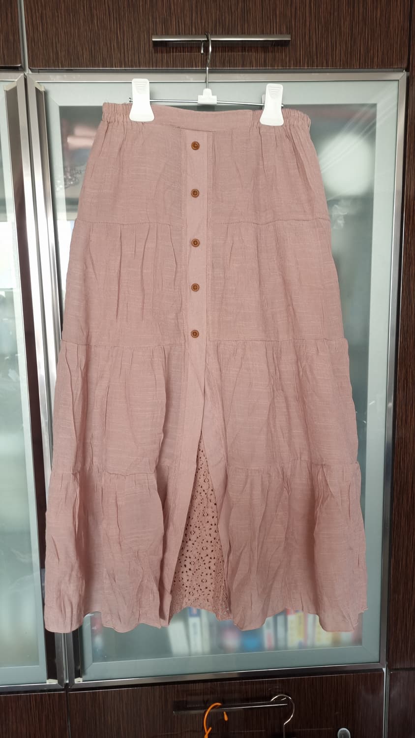 일본브랜드 핑크 롱스커트 상품이미지1