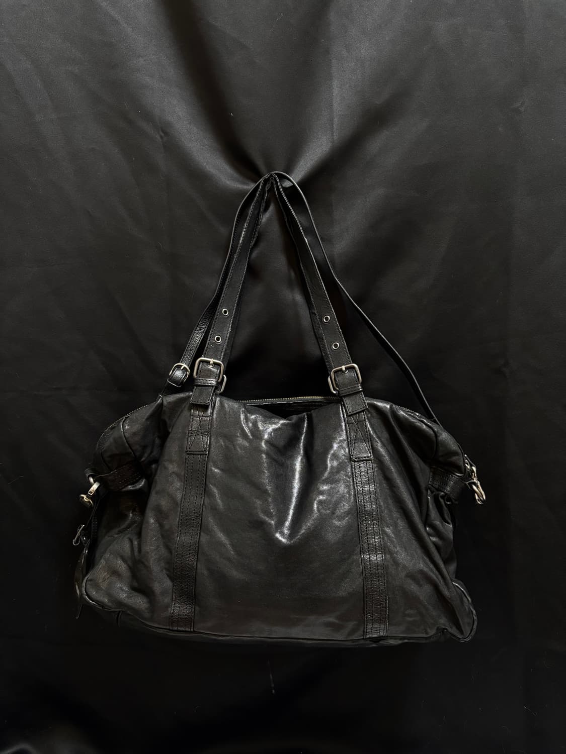 “Unknown” Y2K Black Leather Bag 상품이미지4