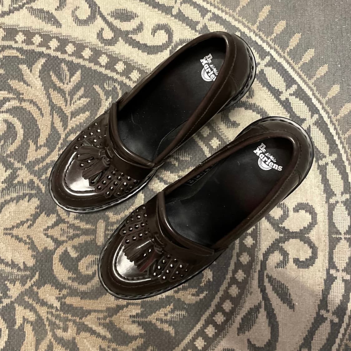 닥터마틴 (우먼) Mairwen 그레이 테슬 로퍼 힐 상품이미지4