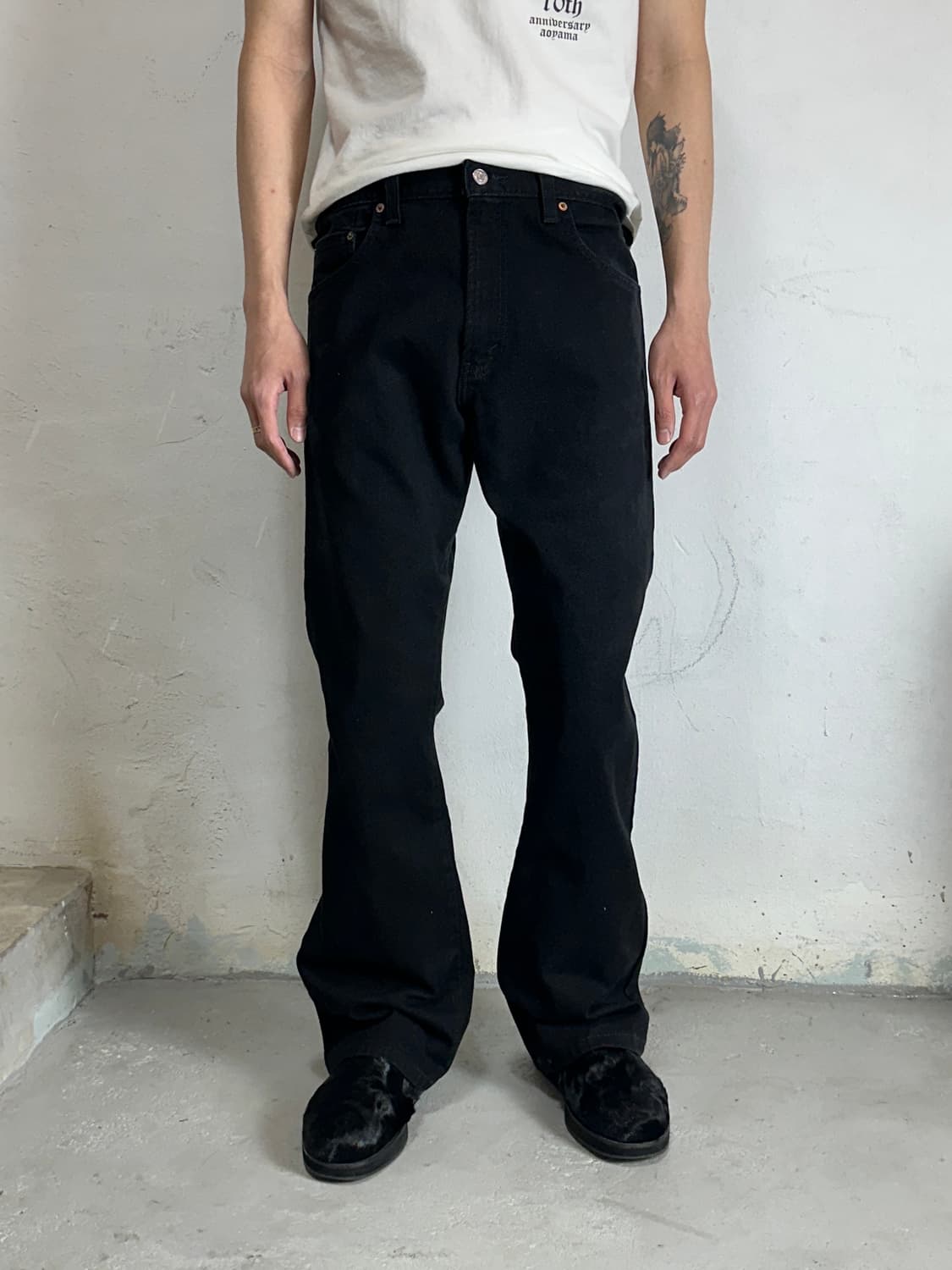 00's 빈티지 리바이스 517 블랙 부츠컷 리바이스 플레어진 상품이미지1