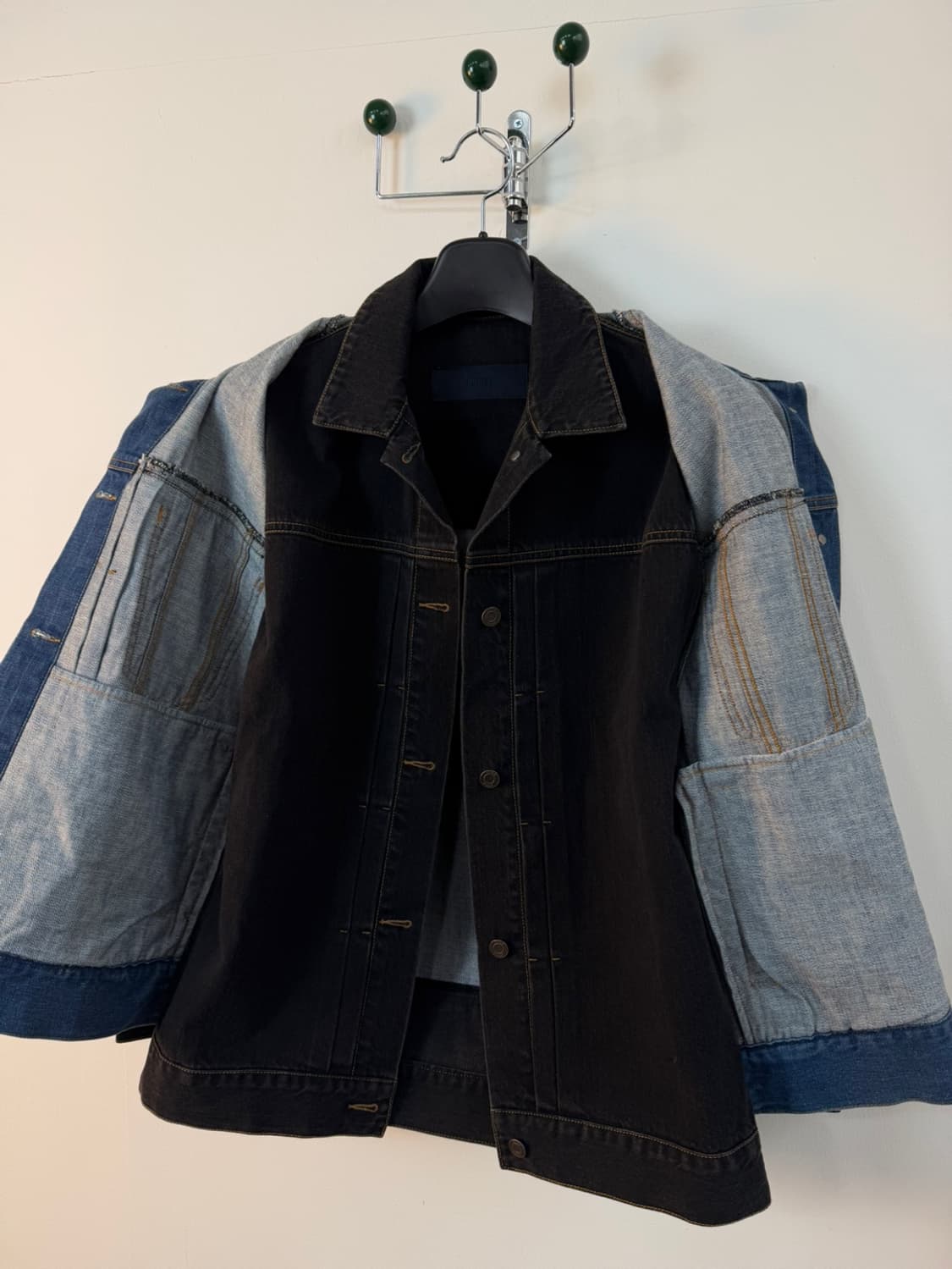 준지 더블 레이어드 데님 트러커 자켓  상품이미지6