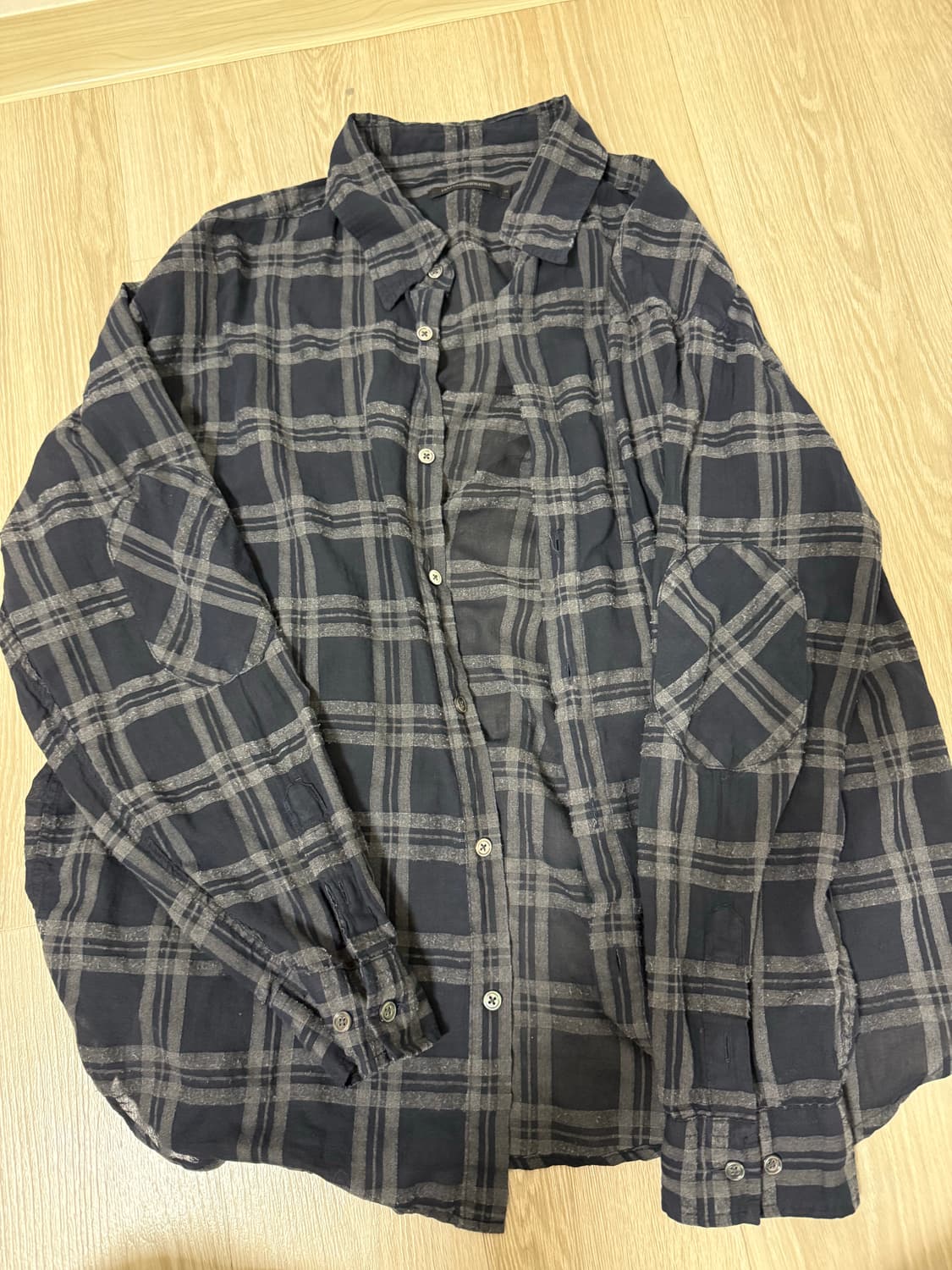 해칭룸 보일드 체크 셔츠 3 상품이미지1