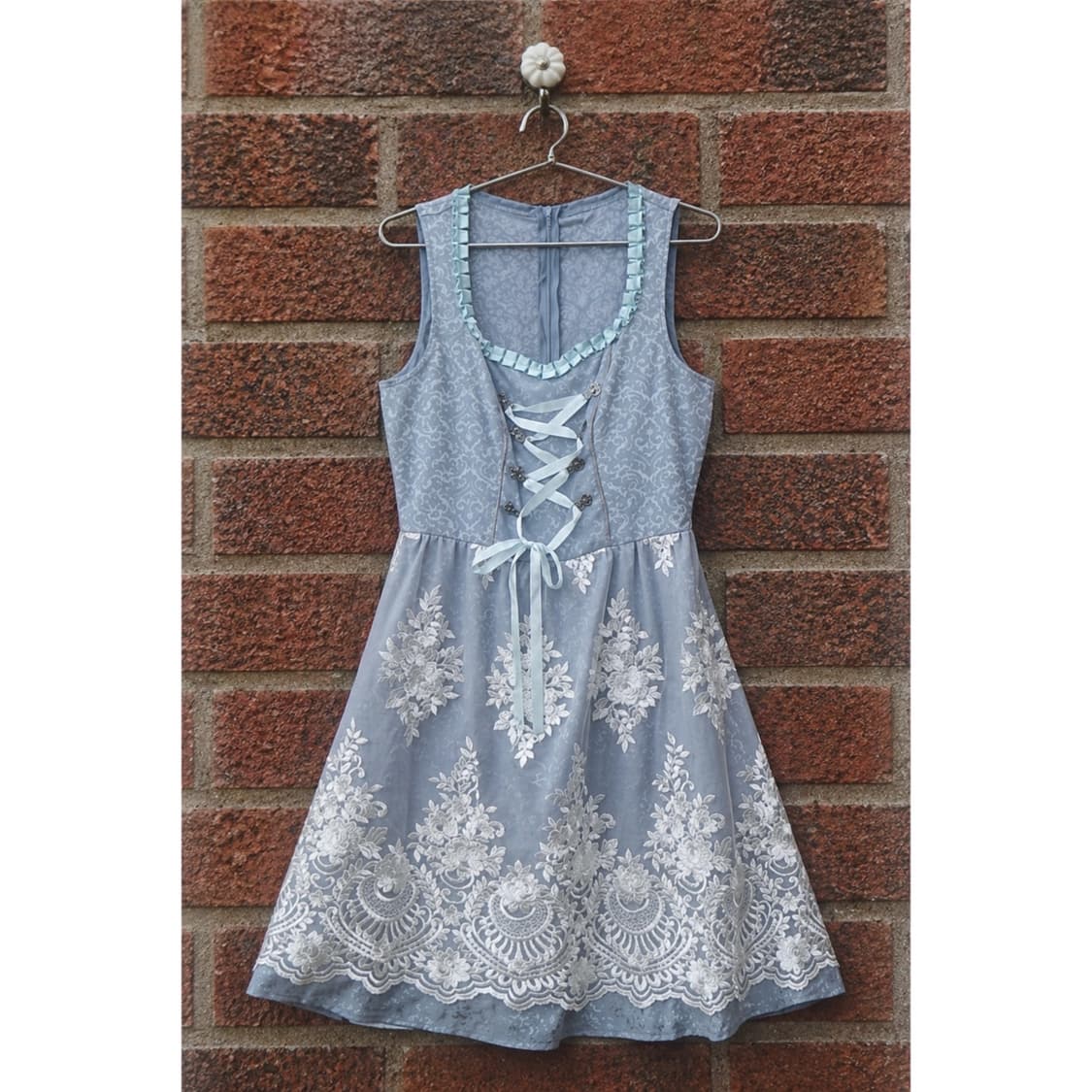 소라색 아일릿 원피스 🦋 상품이미지2