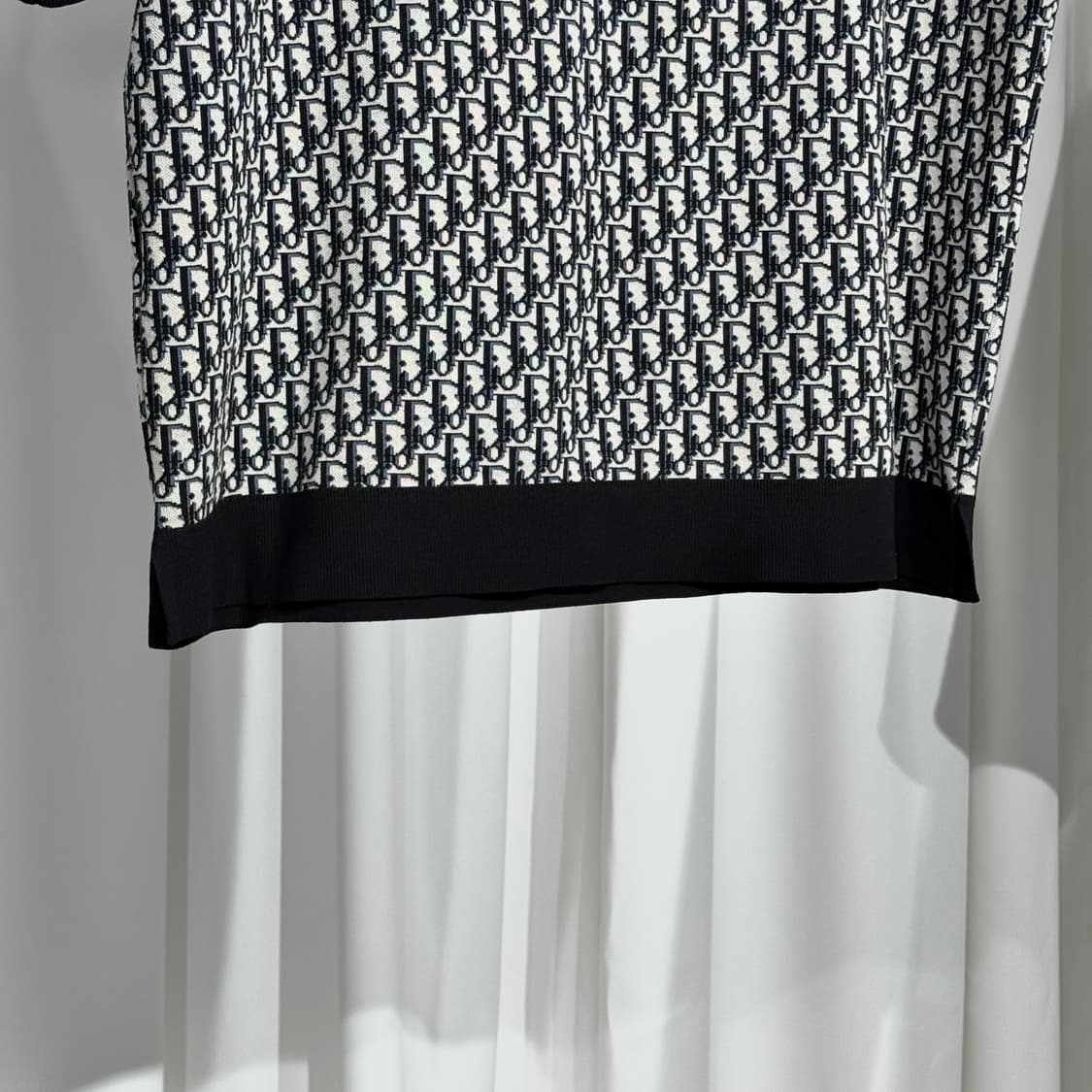 [정품] 디올 오블리크 자카드 니트 카라티 폴로티 3XL 상품이미지6