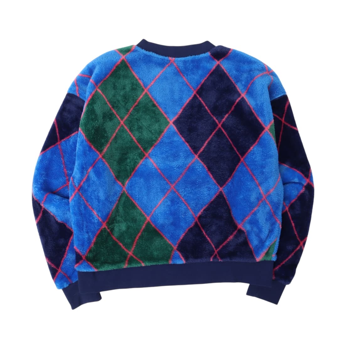 아디다스 아가일 체크 퍼 플리스 스웻셔츠 상품이미지5