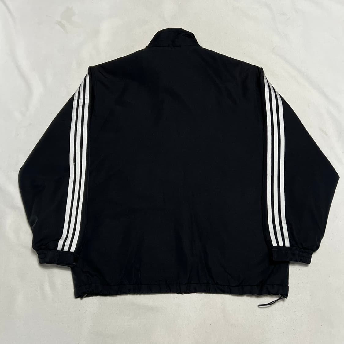 105 아디다스 블랙 삼선 패딩 수트 점퍼 상품이미지3