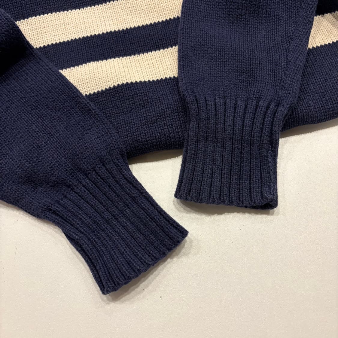 [XL] 폴로 랄프로렌 스트라이프 니트 네이비 B733 상품이미지5