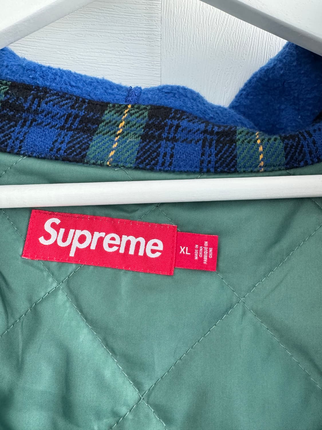 [SUPREME] 슈프림 타탄 플란넬 후드 셔츠 블루 - 23FW 상품이미지5