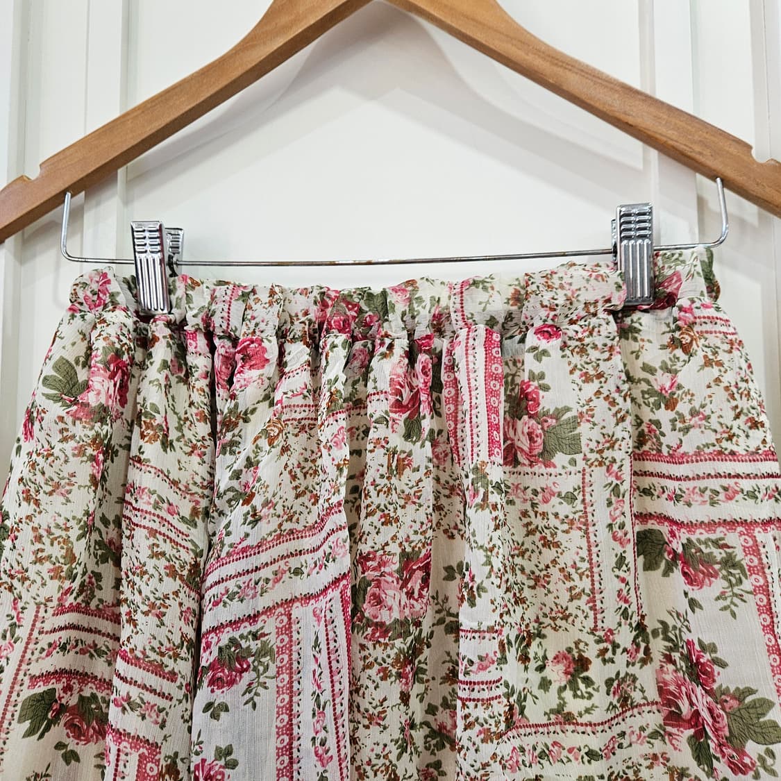 플라워 패턴 캉캉 미니 스커트 상품이미지2