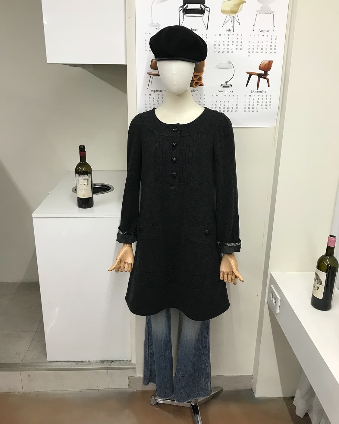 버버리 로고 울 긴팔 원피스 상품이미지8