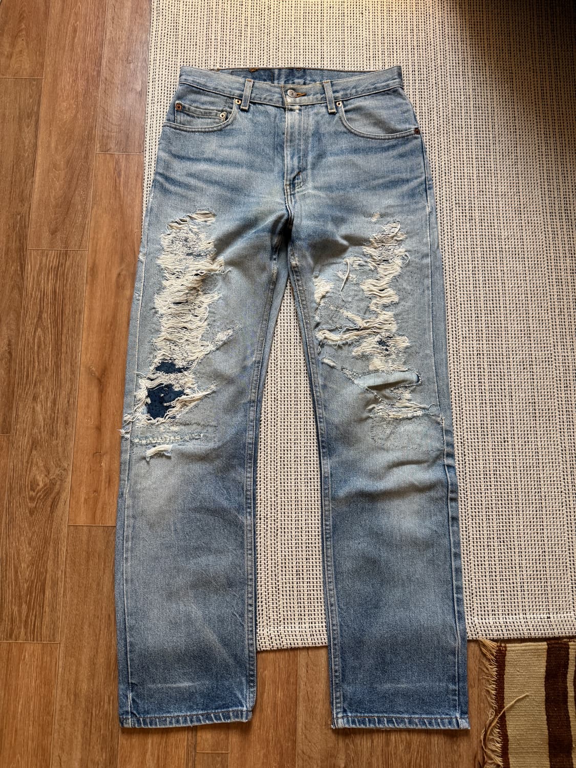 리바이스 505 보로 디스 데님팬츠 상품이미지1