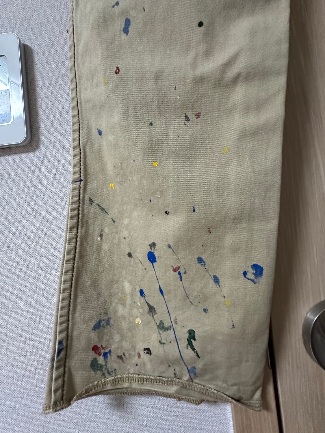 [4] 넘버나인 08AW 페인트 치노 팬츠 상품이미지4