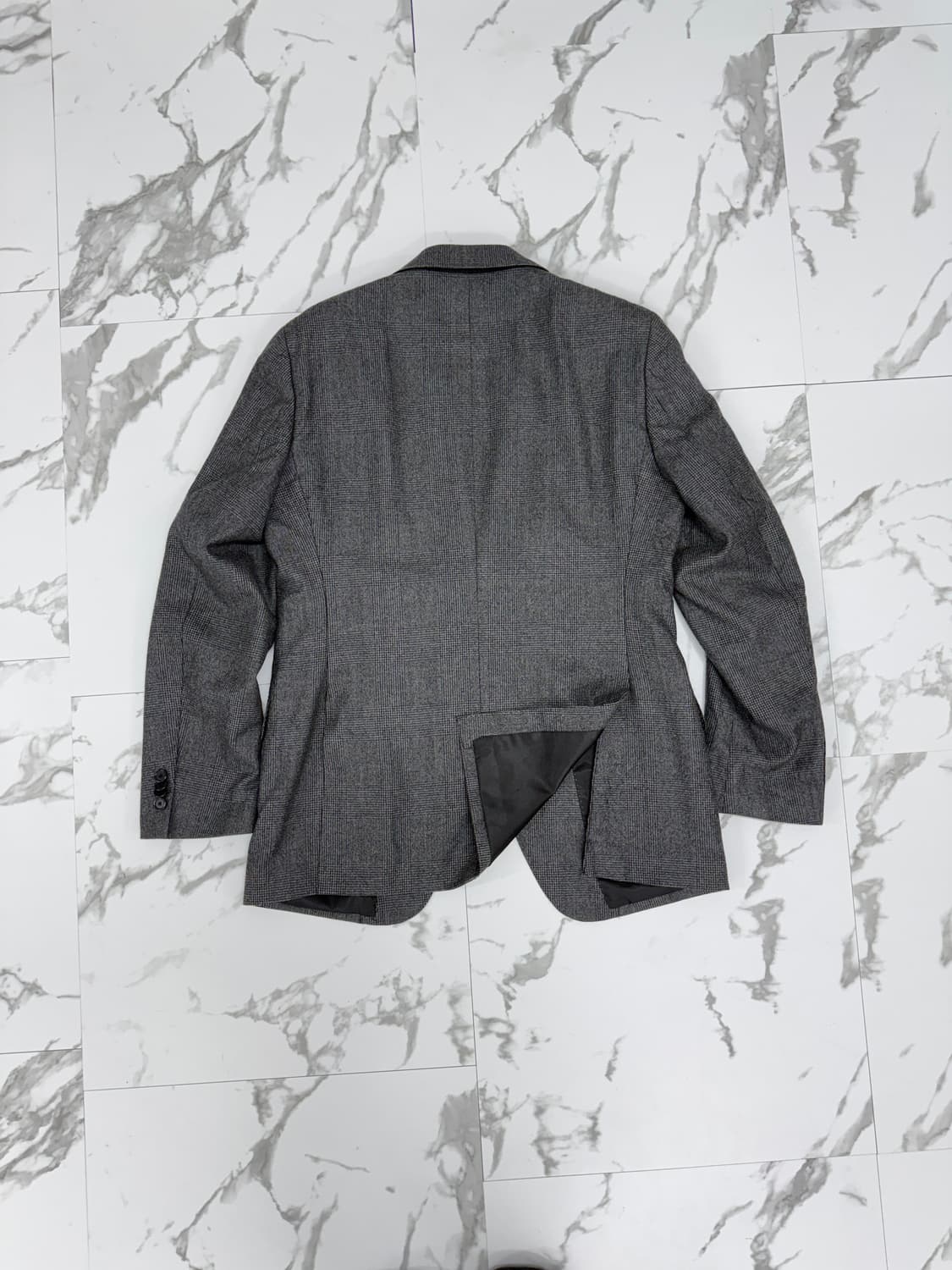 맨온더분 체크 쓰리버튼 블레이저 상품이미지2