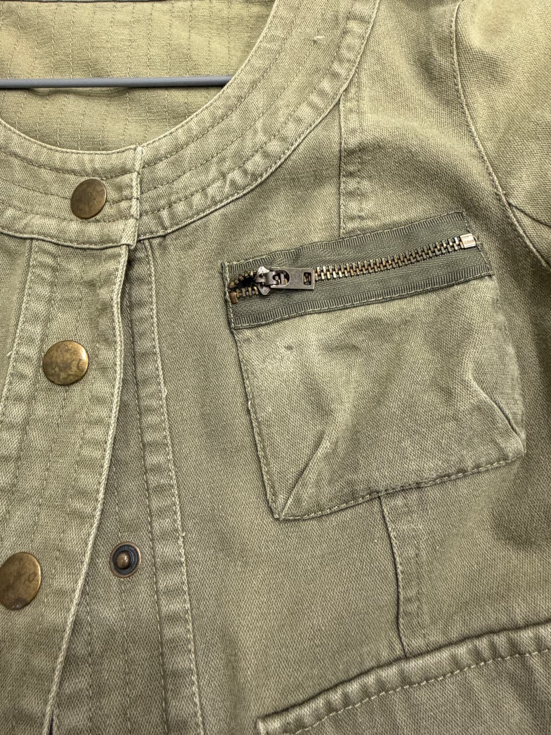 Y2K 밀리터리 견장 라운드넥 숏자켓 상품이미지6