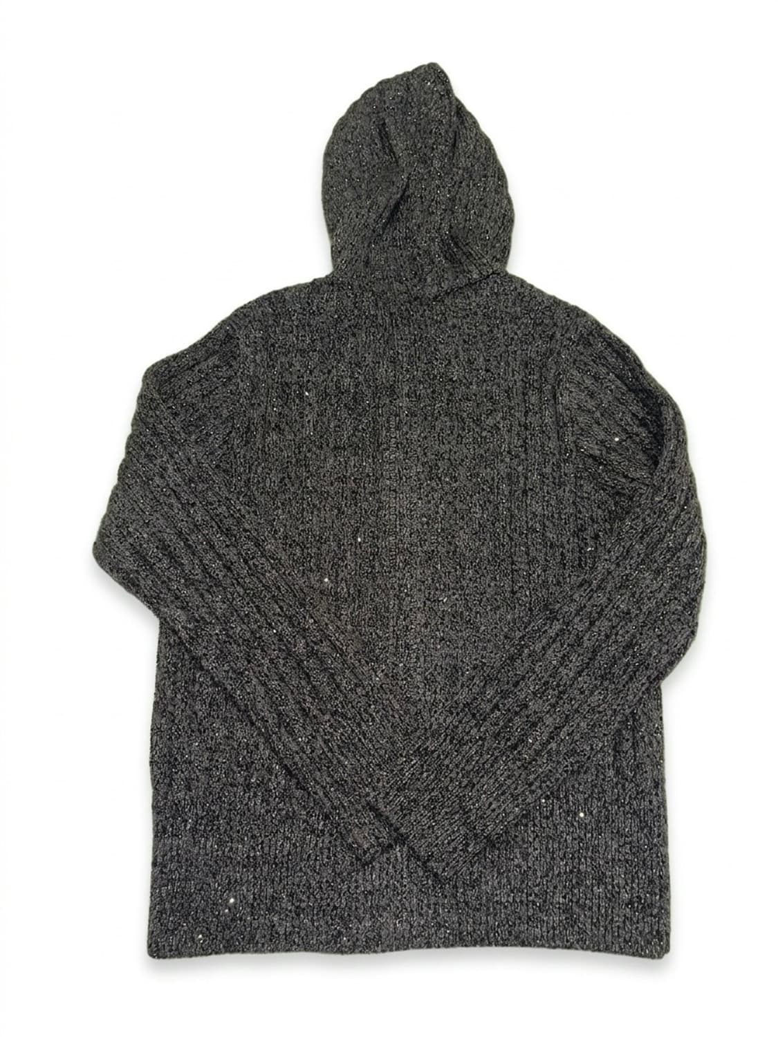 빈티지 글리터 차콜 후드집업 상품이미지2