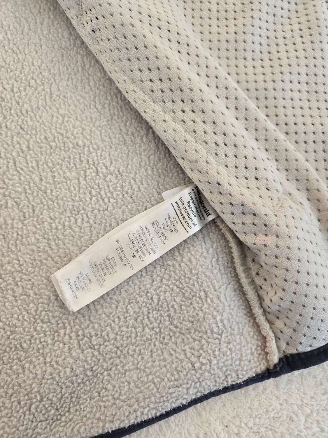 파타고니아 레트로 파일 조끼 아이보리 M 상품이미지7