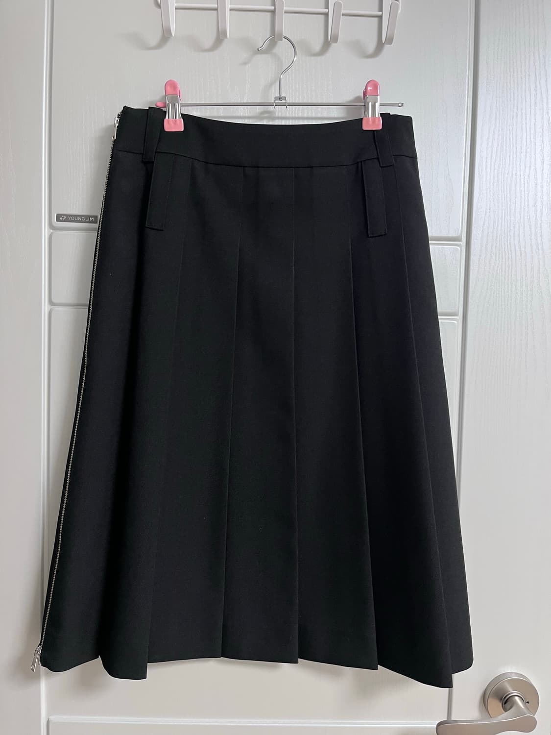 LCDC. SIDE ZIPS PLEATED MIDI SKIRT XS 상품이미지4