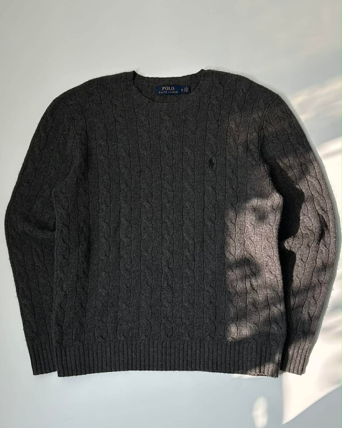 [M] 폴로 랄프로렌 울 캐시미어 차콜 니트 스웨터 상품이미지2