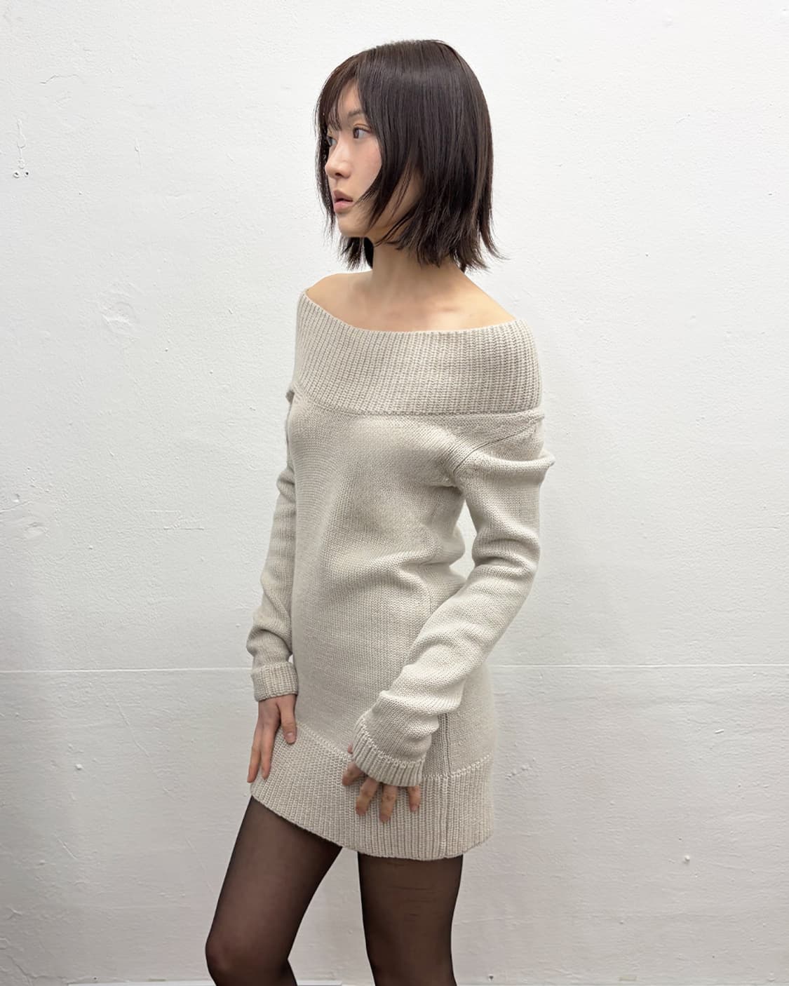 끌로에 2007F/W 오프숄더 니트 드레스 상품이미지3