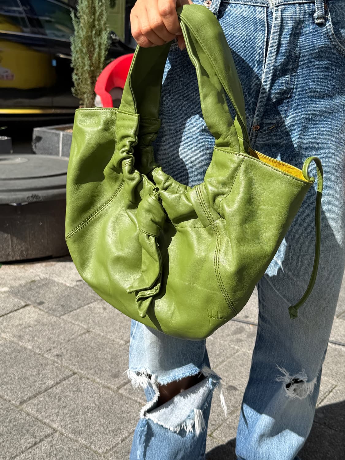 Sybilla Green Leather Bag(Made In Japan) 상품이미지1