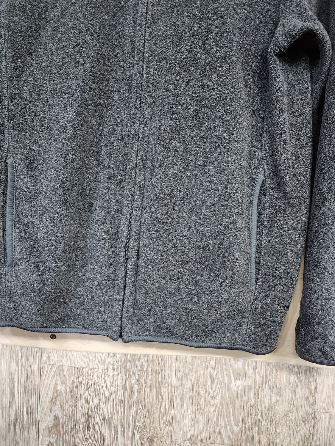 1034) 유니클로 그레이 후리스 집업 자켓 상품이미지4